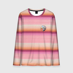 Лонгслив мужской Энид Синклер с Уэнсдей Аддамс - текстура свитера, цвет: 3D-принт