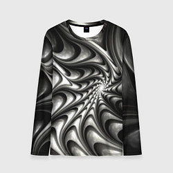Лонгслив мужской Abstract fractal grey, цвет: 3D-принт