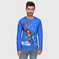 Лонгслив мужской Меломан Чай - Hi fi rush, цвет: 3D-принт — фото 2