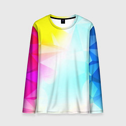 Мужской лонгслив Gradient colors geometry