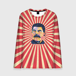 Лонгслив мужской Сталин полигональный, цвет: 3D-принт