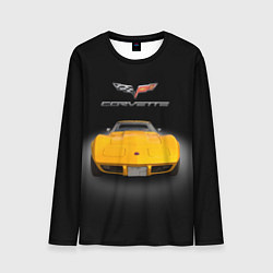 Лонгслив мужской Американский маслкар Chevrolet Corvette Stingray, цвет: 3D-принт