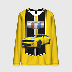Лонгслив мужской Мощный маслкар Chevrolet Camaro 2010 года, цвет: 3D-принт