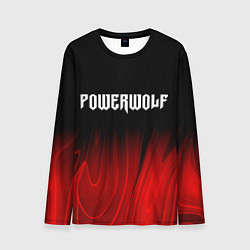 Мужской лонгслив Powerwolf red plasma