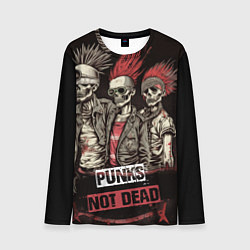 Мужской лонгслив Punks not dead