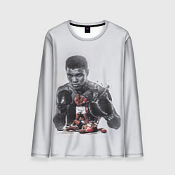 Лонгслив мужской The greatest - Muhammad Ali, цвет: 3D-принт
