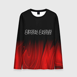 Мужской лонгслив Crystal Castles red plasma