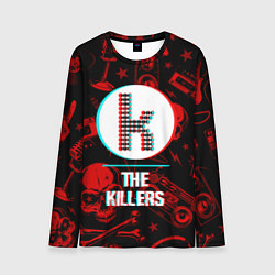 Лонгслив мужской The Killers rock glitch, цвет: 3D-принт
