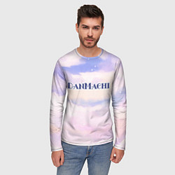 Лонгслив мужской DanMachi sky clouds, цвет: 3D-принт — фото 2
