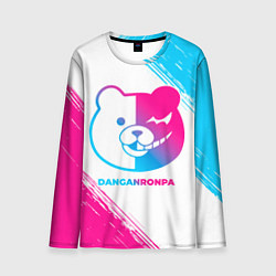 Мужской лонгслив Danganronpa neon gradient style