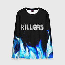 Лонгслив мужской The Killers blue fire, цвет: 3D-принт