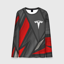 Лонгслив мужской Tesla sports racing, цвет: 3D-принт