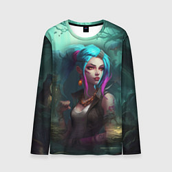 Лонгслив мужской Jinx fantasy art Arcane League of Legends, цвет: 3D-принт