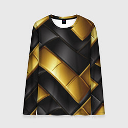 Лонгслив мужской Gold black luxury, цвет: 3D-принт