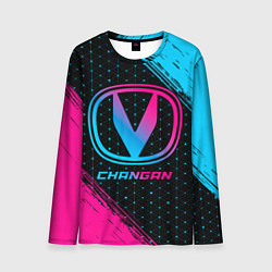 Мужской лонгслив Changan - neon gradient