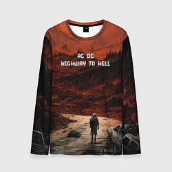 Лонгслив мужской AC DC Highway to hell, цвет: 3D-принт