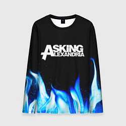 Мужской лонгслив Asking Alexandria blue fire