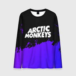 Лонгслив мужской Arctic Monkeys purple grunge, цвет: 3D-принт