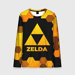 Лонгслив мужской Zelda - gold gradient, цвет: 3D-принт