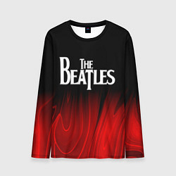 Мужской лонгслив The Beatles red plasma