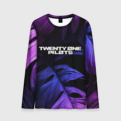 Мужской лонгслив Twenty One Pilots neon monstera