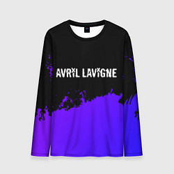 Лонгслив мужской Avril Lavigne purple grunge, цвет: 3D-принт