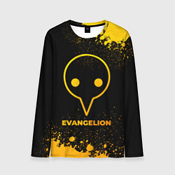 Мужской лонгслив Evangelion - gold gradient