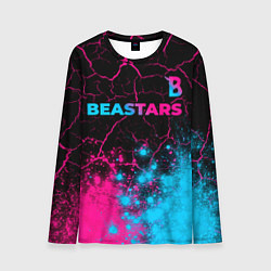 Лонгслив мужской Beastars - neon gradient: символ сверху, цвет: 3D-принт