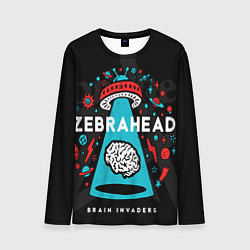 Мужской лонгслив Zebrahead brains invaders