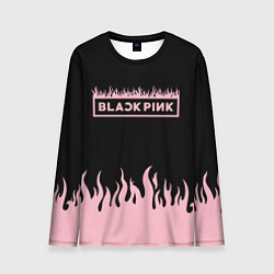 Мужской лонгслив Blackpink - flames