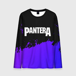 Мужской лонгслив Pantera purple grunge