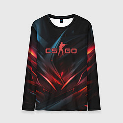 Мужской лонгслив CS GO dark red black