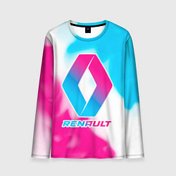 Лонгслив мужской Renault neon gradient style, цвет: 3D-принт