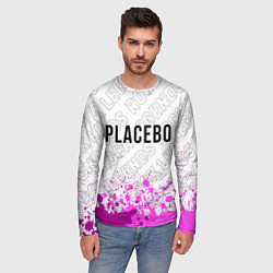 Лонгслив мужской Placebo rock legends: символ сверху, цвет: 3D-принт — фото 2
