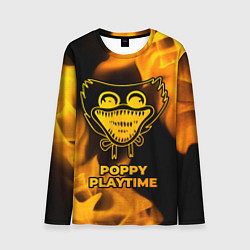 Мужской лонгслив Poppy Playtime - gold gradient