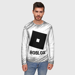 Лонгслив мужской Roblox glitch на светлом фоне, цвет: 3D-принт — фото 2