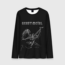 Лонгслив мужской Heavy metal metalhead, цвет: 3D-принт