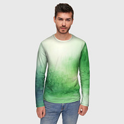 Лонгслив мужской Травяные пиксели, цвет: 3D-принт — фото 2