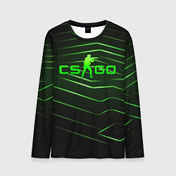 Лонгслив мужской CS GO dark green, цвет: 3D-принт