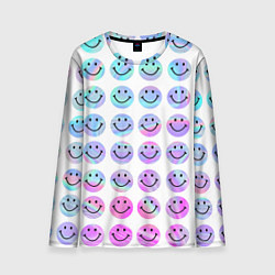 Лонгслив мужской Smiley holographic, цвет: 3D-принт