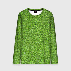 Лонгслив мужской Зелёный газон, цвет: 3D-принт