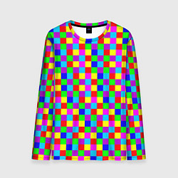 Лонгслив мужской Разноцветные плитки, цвет: 3D-принт