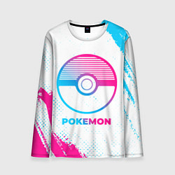 Лонгслив мужской Pokemon neon gradient style, цвет: 3D-принт