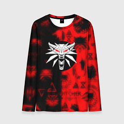 Мужской лонгслив The Witcher pattern magic