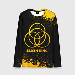 Мужской лонгслив Elden Ring - gold gradient