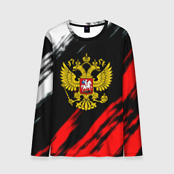 Лонгслив мужской Russia stripes, цвет: 3D-принт