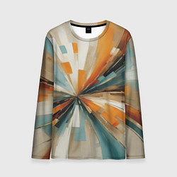 Лонгслив мужской Цветная абстракция - нейросеть, цвет: 3D-принт