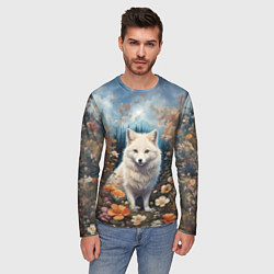 Лонгслив мужской Полярный песец, цвет: 3D-принт — фото 2