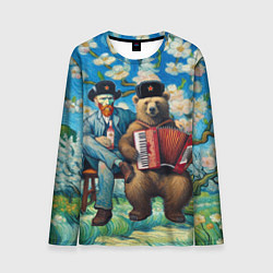 Лонгслив мужской Русский медведь Винсента Ван Гога, цвет: 3D-принт