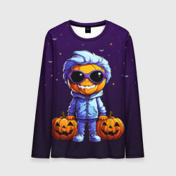Лонгслив мужской Happy pumpkin, цвет: 3D-принт